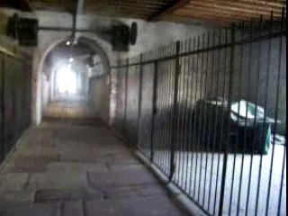 Walking through panoramic terrace