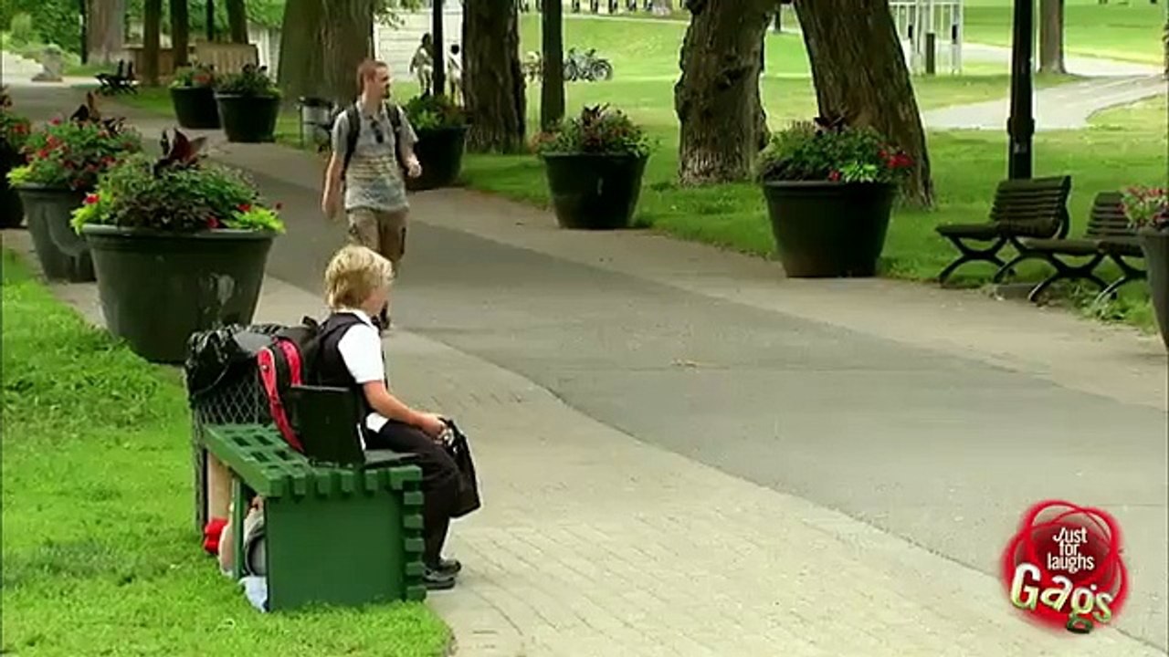 laptop fall prank
