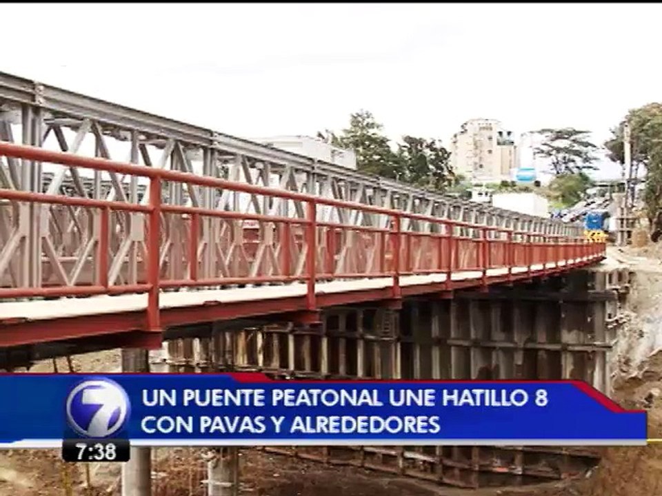 Hundimiento de Circunvalación ya cuenta con un puente para el paso de peatones