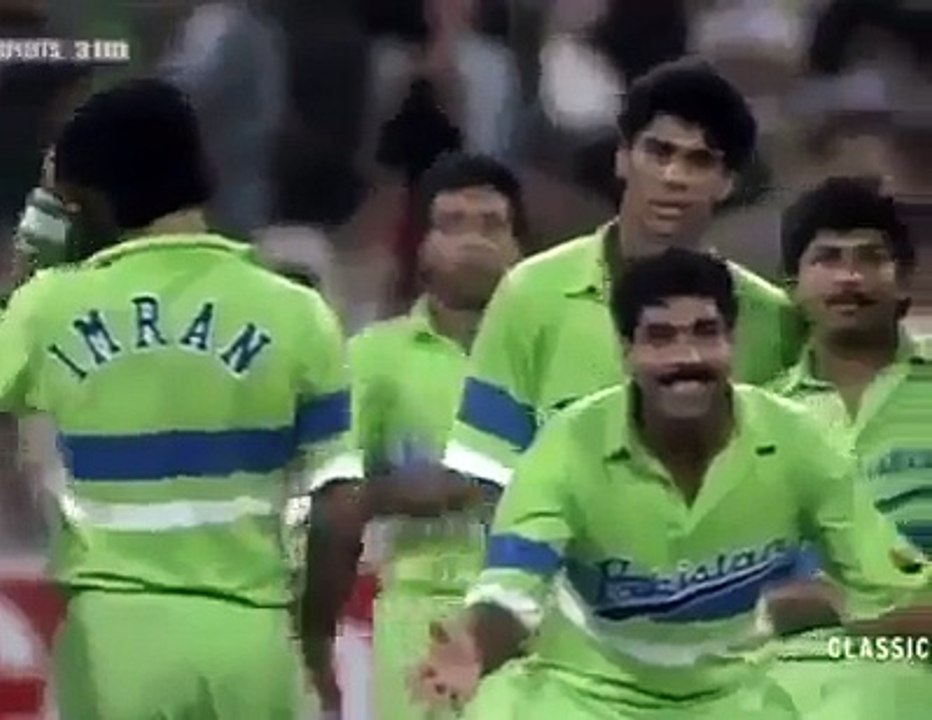 Great and accurate over by Imran Khan against Australia