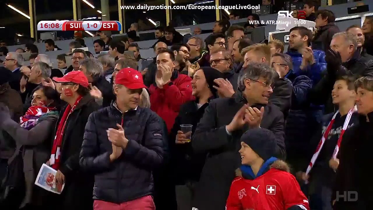 Fabian Lukas Schaer 1:0 | Switzerland - Estonia 27.03.2015 HD