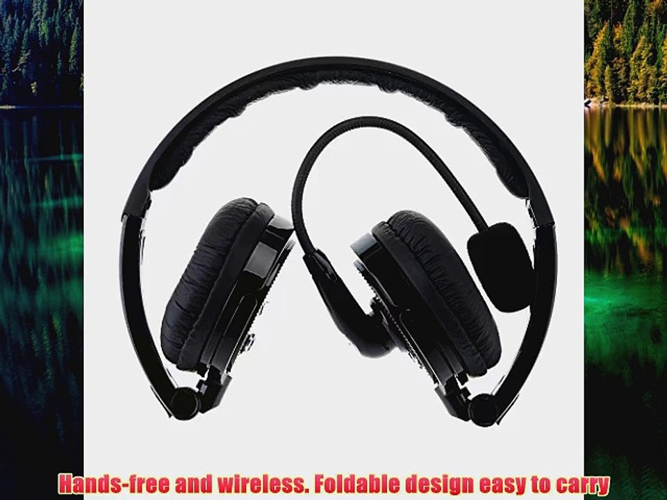 Patuoxun Foldable Stereo Bluetooth Headphones with Boom MIC Microphone Noise Canceling Earphones for iPhone 6 6 Plus iPh