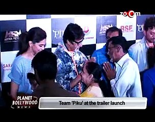 Amitabh Bachchan, Deepika Padukone and other Bollywood stars at Piku trailer launch  Piku