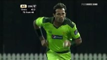 Wahab Riaz Perfect Yorker To James Franklin