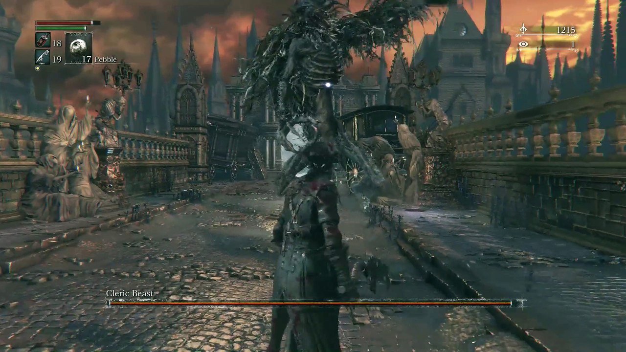 NightStalker against Cleric Beast Bloodborne Cleric boss fight