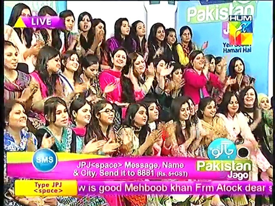 Jago Pakistan Jago HUM TV Morning Show Sanam Jung Part 3