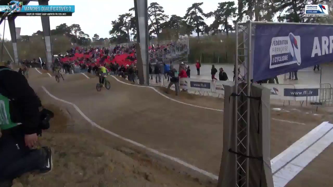 MANCHES QUALIFICATIVES 1 SAMEDI MATIN LIVE COUPE DE FRANCE BMX À SAINT-QUENTIN EN YVELINES 28 MARS 2015