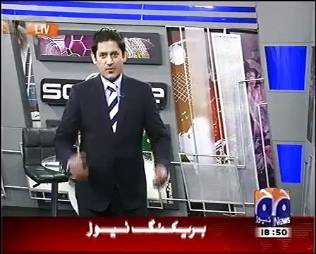 Faf_Du Plessis And Ahmad Shahzad Collision Pak vs SA WC2015