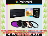 Polaroid Optics 4 Piece Filter Set (UV CPL FLD WARMING) For The Sony Alpha NEX-C3 NEX-7 NEX-6