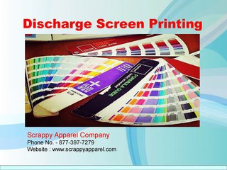 Re-dye the discharged area with discharge screen printing