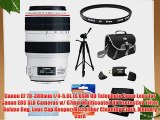 Canon EF 70-300mm f/4-5.6L IS USM UD Telephoto Zoom Lens for Canon EOS SLR Cameras w/ 67mm