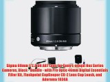 Sigma 60mm f/2.8 DN ART Lens for Sony E-mount Nex Series Cameras Black - Bundle - with Pro