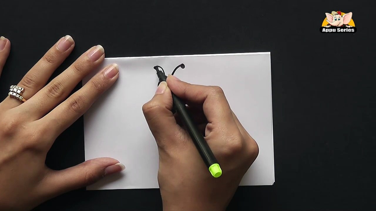 How to Draw A Cute Cartoon Bumble Bee in Hindi