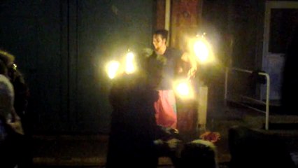 Spectacle de rue de feu