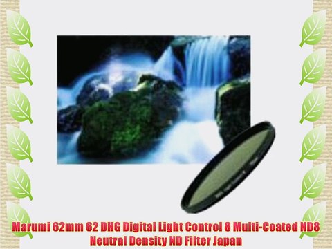 Marumi 62mm 62 DHG Digital Light Control 8 Multi-Coated ND8 Neutral Density ND Filter Japan