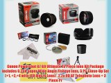Canon Powershot G7 G9 Ultimate 15 Piece lens Kit Package Includes 0.20X Super Wide Angle Fisheye