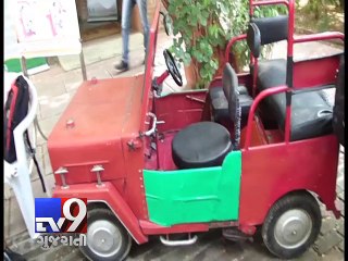 Std 12 student develops unique vehicle for the disabled, Ahmedabad  - Tv9 Gujarati
