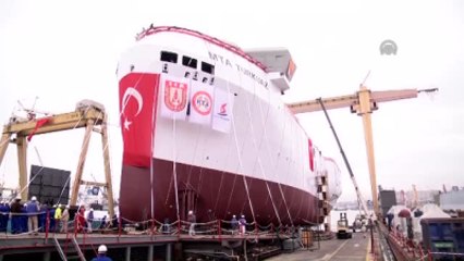 Yerli Sismik Araştırma Gemisi "Turkuaz" Denize İndirildi