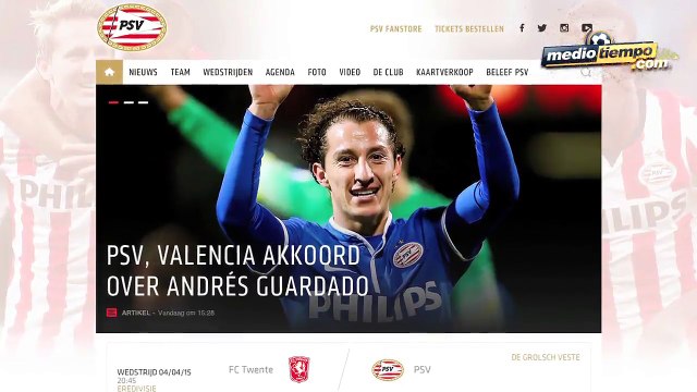PSV llegó a un acuerdo con Valencia por Guardado