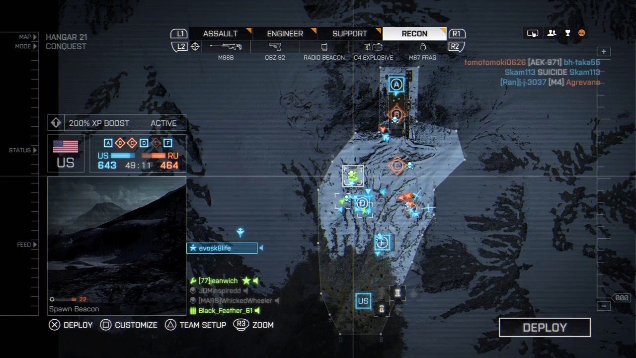 Only in Battlefield 4: Parachute Sniper Headshot