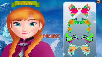 《〒》♣ Painting games - Frozen Anna Face Painting game