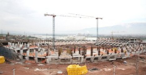 Kocaeli Stadyumu'nun Çalışmaları Sürüyor