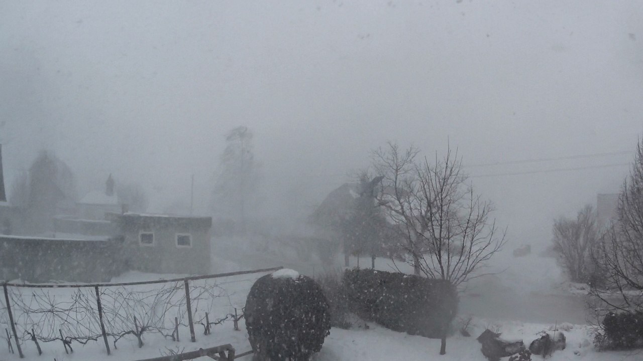 08/02/2015 - Heftiger Schneeschauer + Sturmböen @ Raum Gleisdorf (STMK)