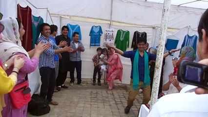 Today dated 28-03-2015 Jashan- E- Nowruz festival  held in LOKVIRSA Islamabad and a guest visitor performance dance at the out side camp stage