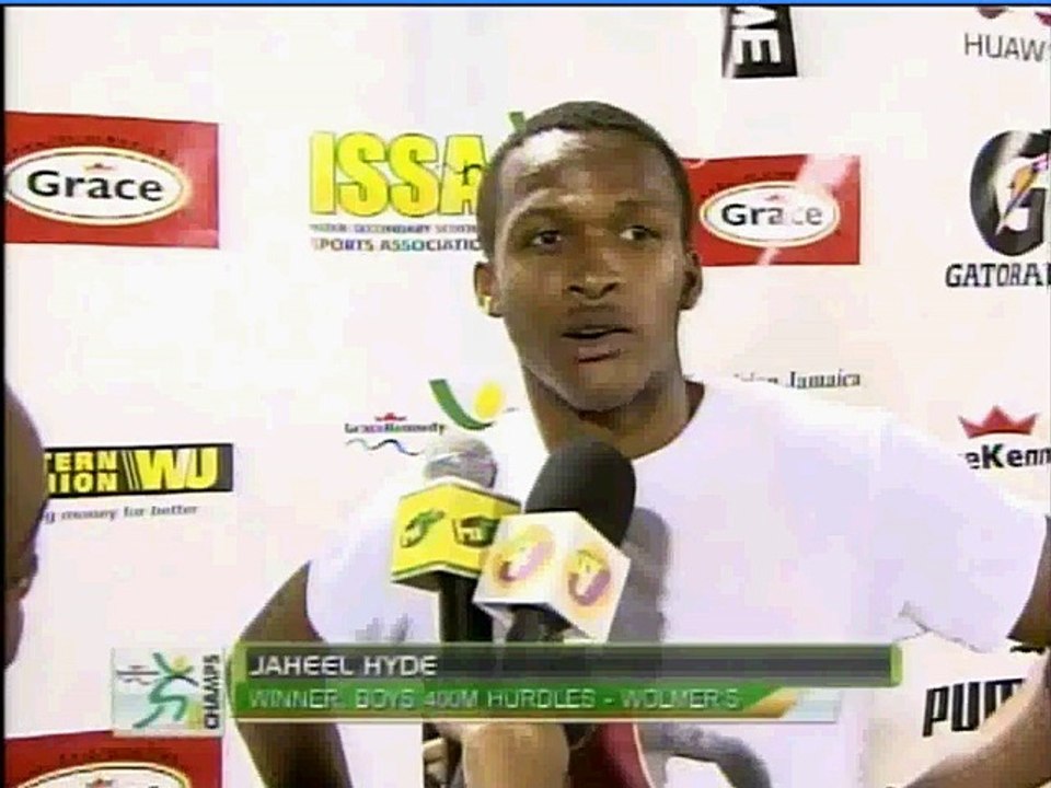 Jaheel Hyde (Wolmers) Post Race Interview - Champs 2015