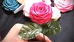 DIY, How to make Ribbon Rose, Taller, Tutorial, DIY