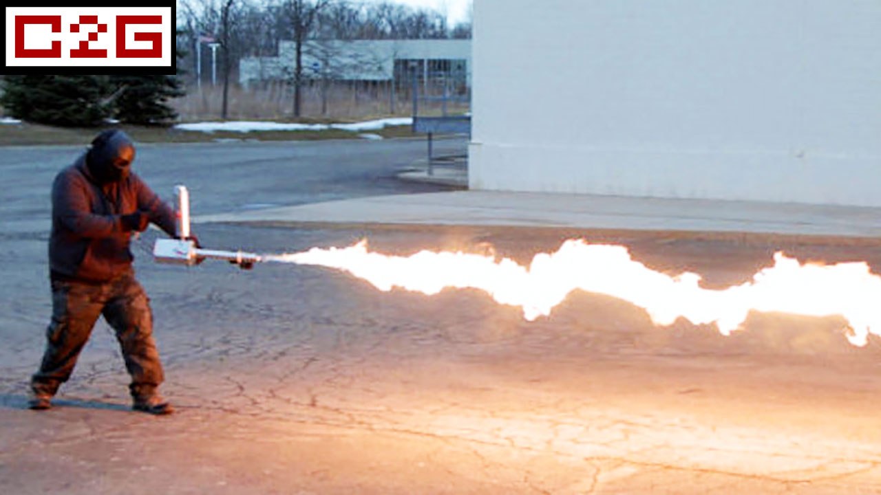 Ce lance-flammes portatif est légal (aux États-Unis)