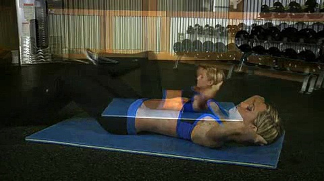 Air Bike Exercise Abdominals for Women