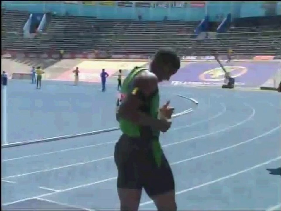 Seanie Selvin (Calabar) Winning His Class One 110m Hurdles Semi-Final - Champs 2015