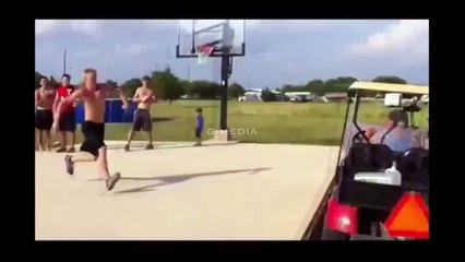 Jump Over Fail - Funny Video At Gulf Cart