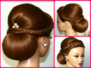 Bun with Fishtail Braid Settings