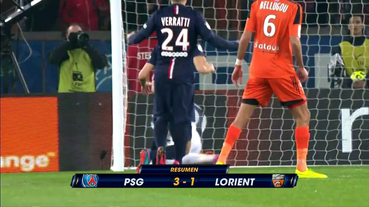 Paris Saint-Germain 3-1 Lorient | 2014-15 Ligue 1 | Televisa Deportes Network