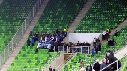 Οι Έλληνες φίλαθλοι στην "Groupama Arena" (2)