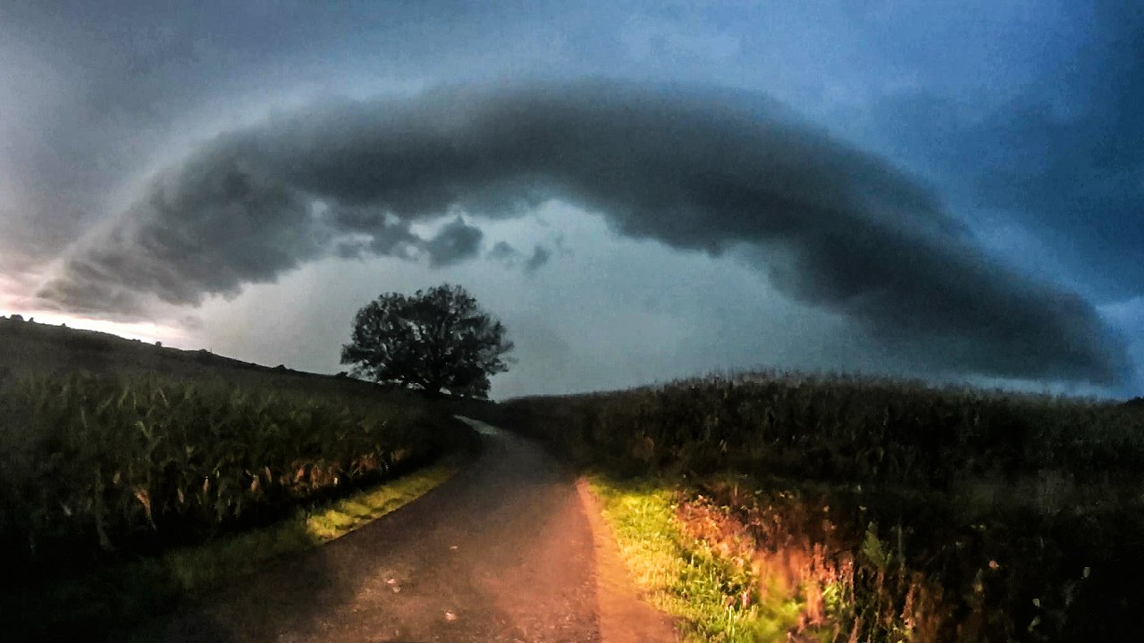 21/09/2014 - Chasing / Zeitraffer Superzelle @ BZ Südost-STMK & Jennersdorf (Süd-BGLD)