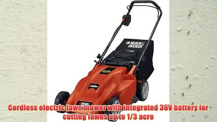 Black & Decker CM1836 18-Inch 36-Volt Cordless Electric Lawn Mower