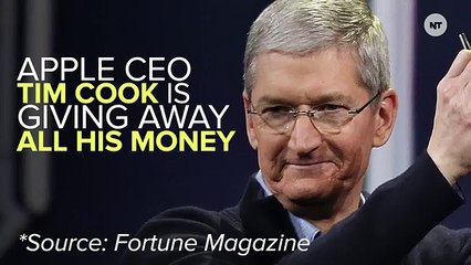 Apple CEO Tim Cook Is Giving Away All Of His Money
