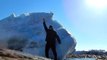 Giant Ice Mounds Stranded on Shores of St Lawrence River