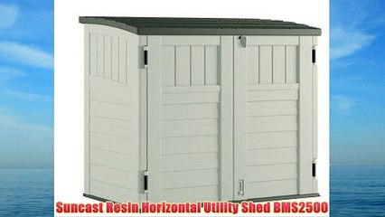Suncast Resin Horizontal Utility Shed BMS2500