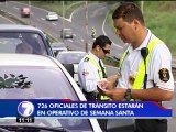 Tránsito desplegará 726 oficiales de tránsito durante Semana Santa