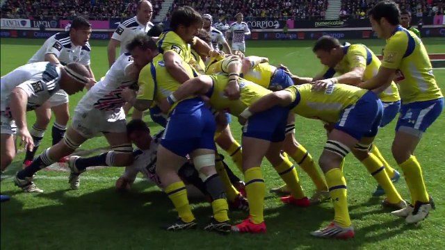TOP14 - Stade Français-Clermont: Essai Peceli Yato (CLE) - J21 - Saison 2014/2015