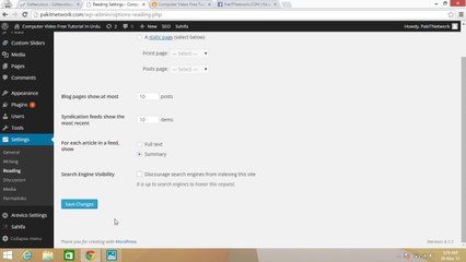 Complete Wordpresss 4.1.1 New Version 2015 Lacture 9 PakITNetwork