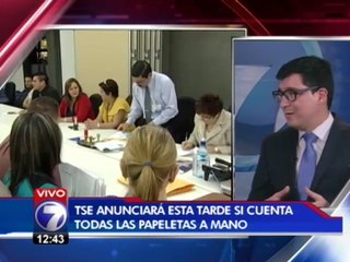 TSE realizará conteo manual en casos donde se considere necesario