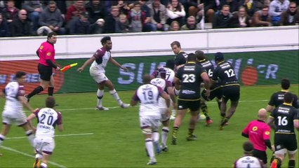 TOP14 - Bordeaux - La Rochelle: Essai Sofiane Guitoune (BOR) - J21 - Saison 2014/2015