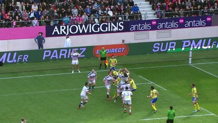 TOP14 - Stade Français-Clermont: Essai Sakaria Taulafo (PAR) - J21 - Saison 2014/2015