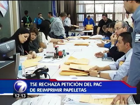 TSE no hará reimpresión de papeletas para segunda ronda