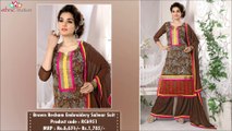Resham Embroidery & Cotton Lace Salwar Suits By EthnicStation